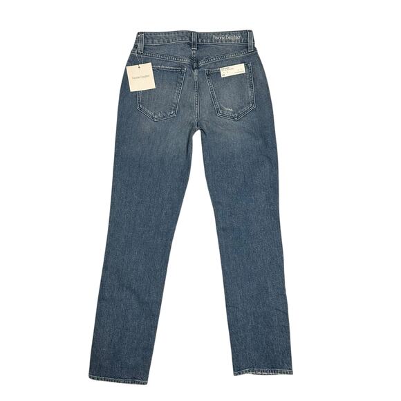 FAVORITE DAUGHTER Sz 24 Medium Wash Denim High Rise Straight Jeans Casual Pants - Picture 2 of 8